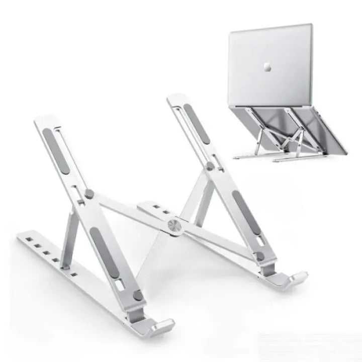 Adjustable Foldable Aluminum Laptop Stand – Portable Ergonomic Desk Riser zayorah.store