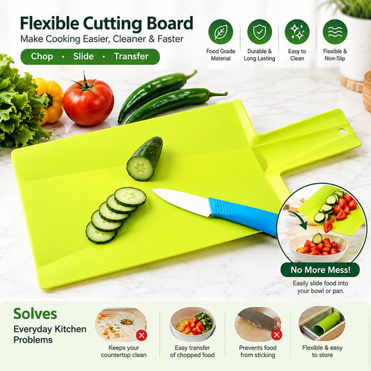 Flexible Cutting Board – Foldable Chopping & Food Transfer Board