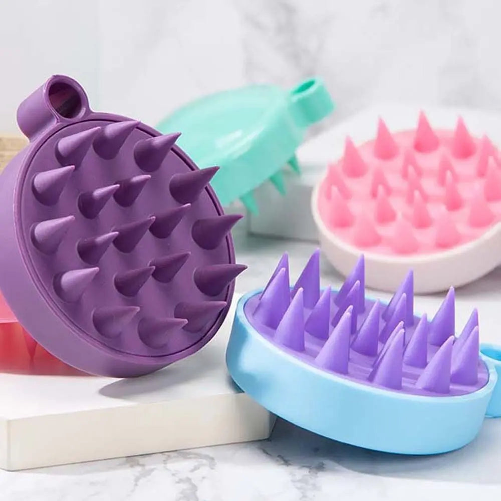 Silicone Shampoo Scalp Massager Brush – Deep Cleansing Hair & Scalp Scrubber zayorah.store