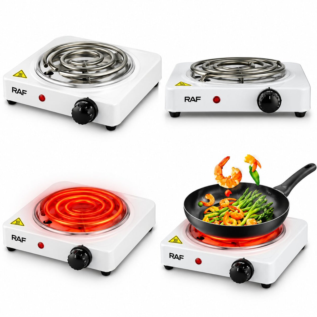 RAF 1000W Electric Stove – Single Burner Hot Plate